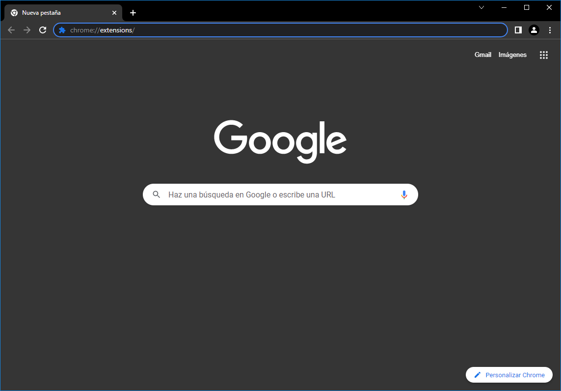Paso 1, entrar a extensiones de Google